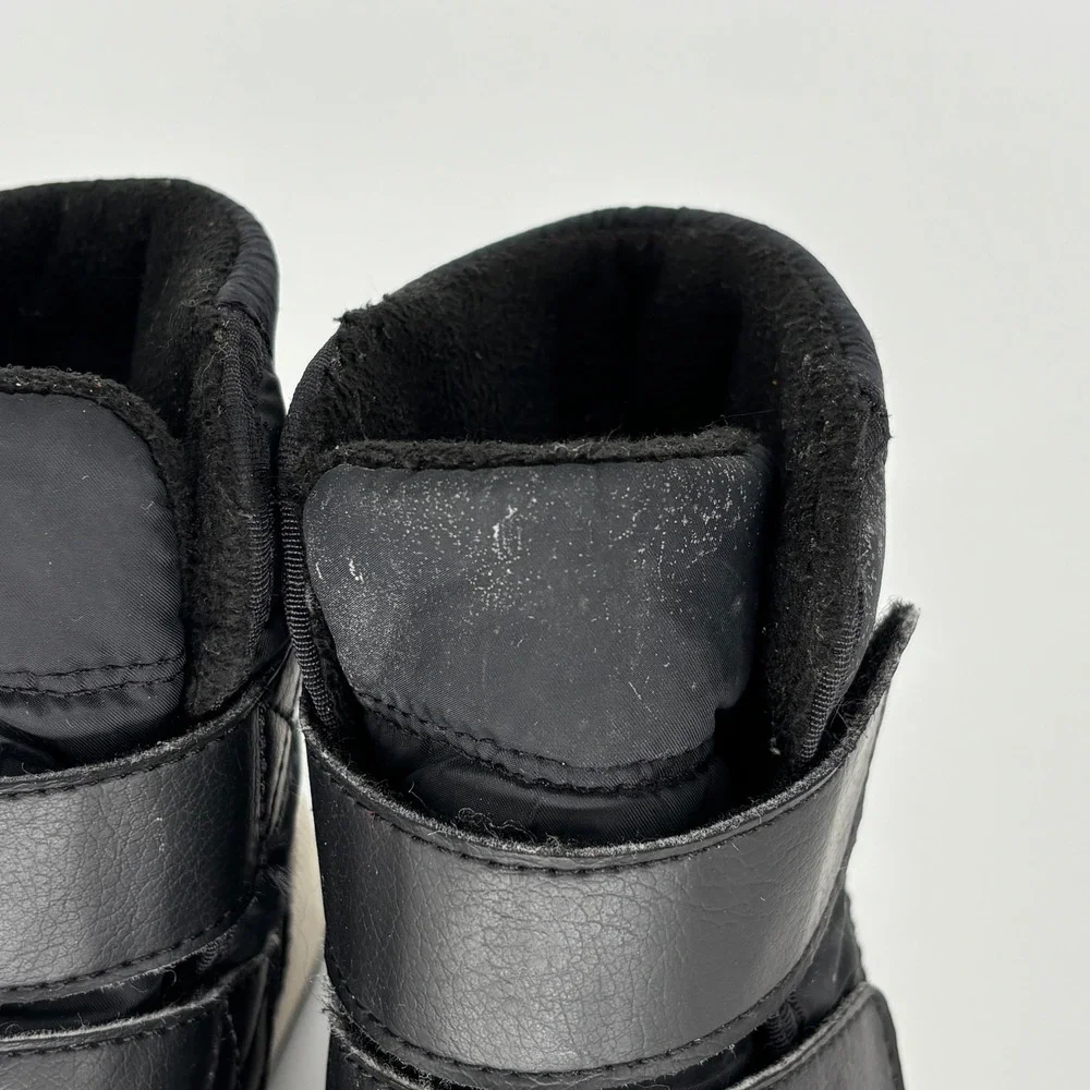 Sorel Whitney II Strap Waterproof Boot Black/Sea Salt Kids Size 9 Insulated Snow